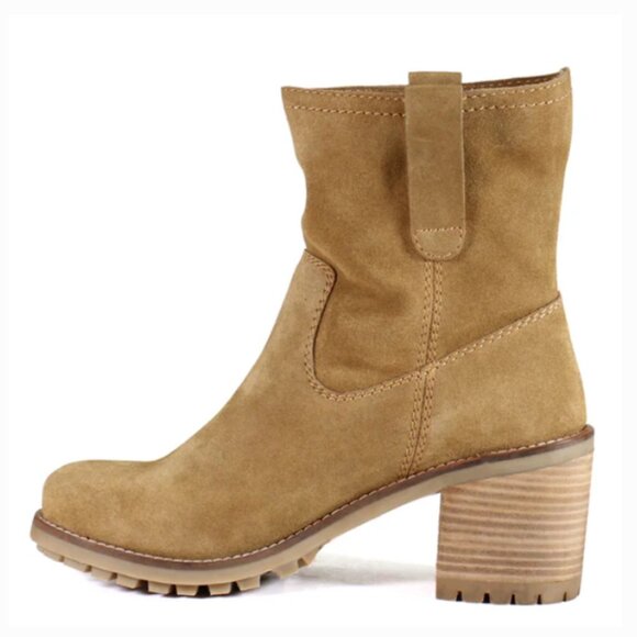 NEW DIBA TRUE Suede Chloe Mae Mid Shaft Boots in camel for women 825 4m2 - Picture 4 of 8